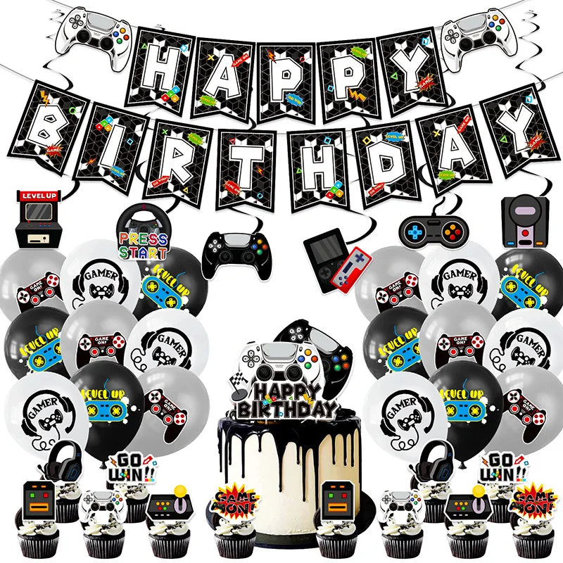 Game Theme Boys Birthday Party Supplies and Decorations