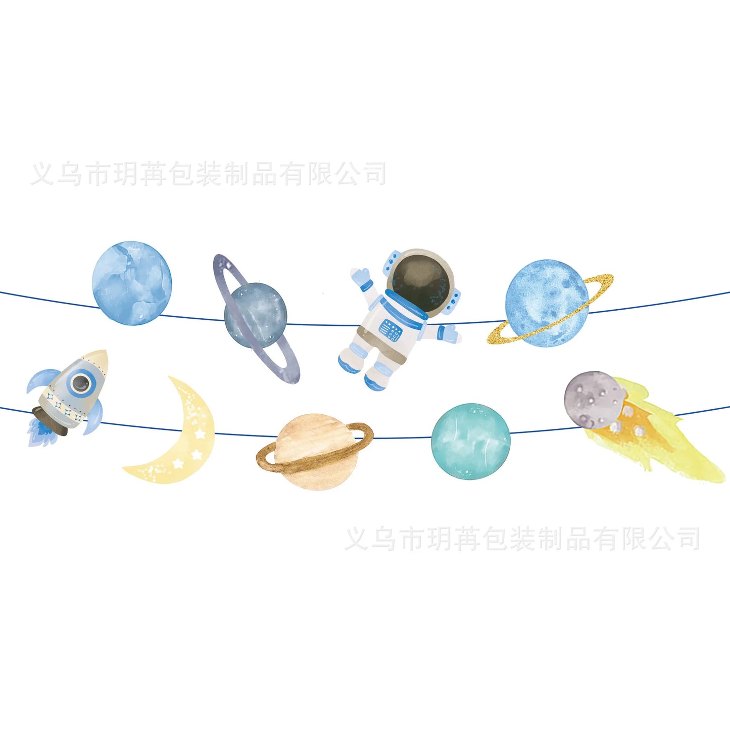 3D Astronaut Space Rocket Foil Balloons