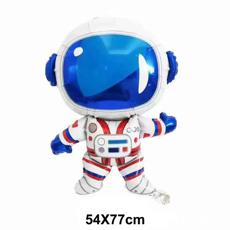 3D Astronaut Space Rocket Foil Balloons