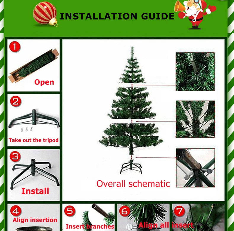 Pink / Blue / White / Green  Artificial Christmas Tree 180cm/6ft