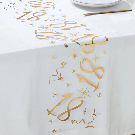 18th 30th 40th 50th 60th 70th Birthday Sheer Table Runner