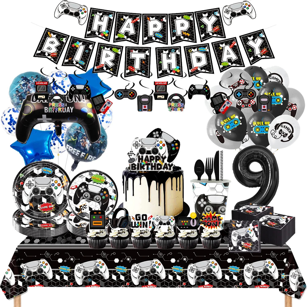 Game Theme Boys Birthday Party Supplies and Decorations