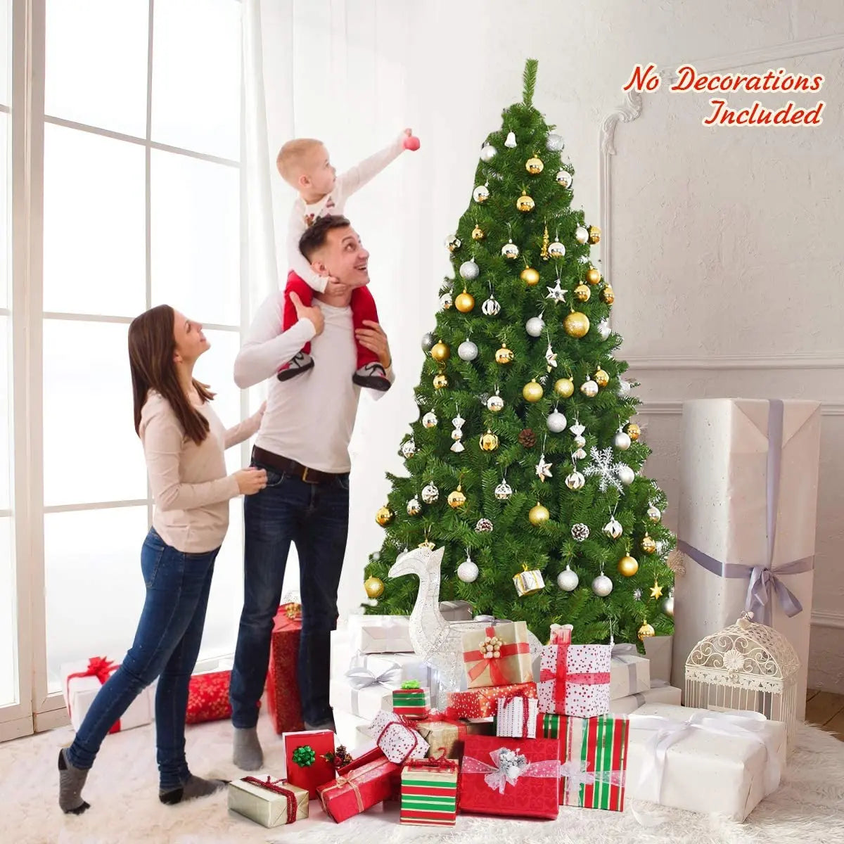 Pink / Blue / White / Green  Artificial Christmas Tree 180cm/6ft