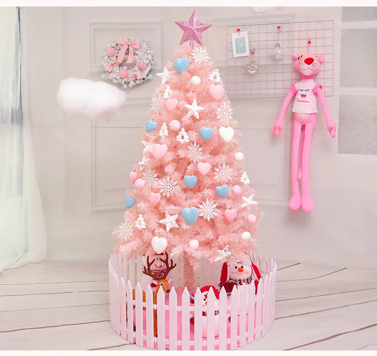 Pink / Blue / White / Green  Artificial Christmas Tree 180cm/6ft