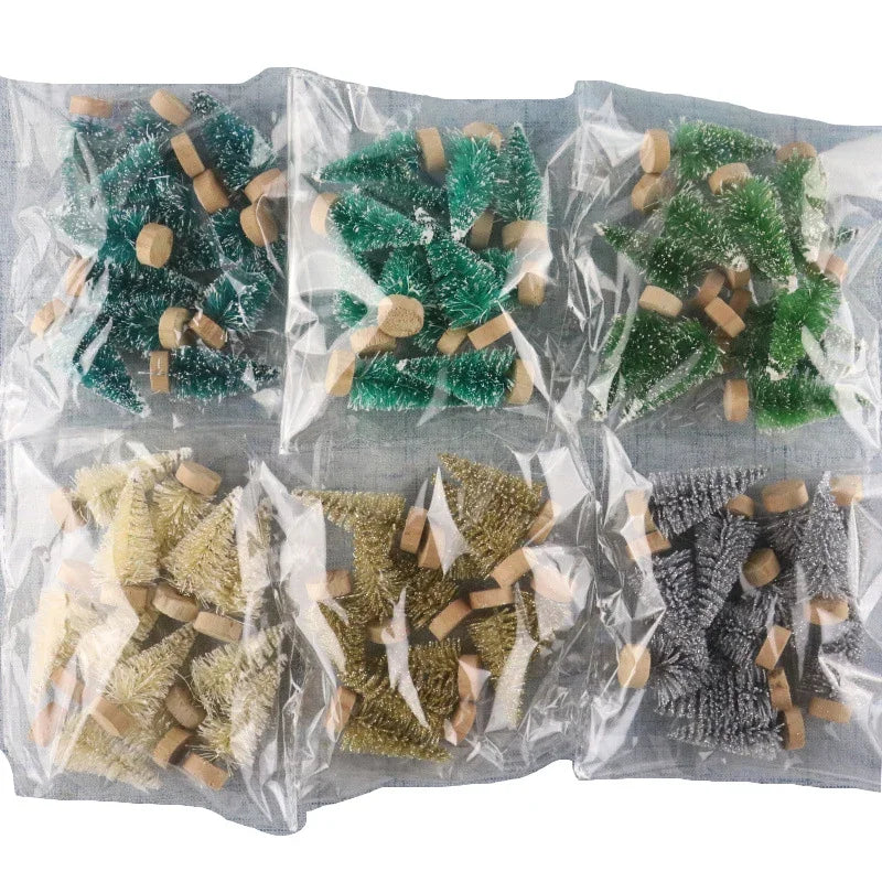 12 Pieces Mini Christmas Tree DIY Decorations