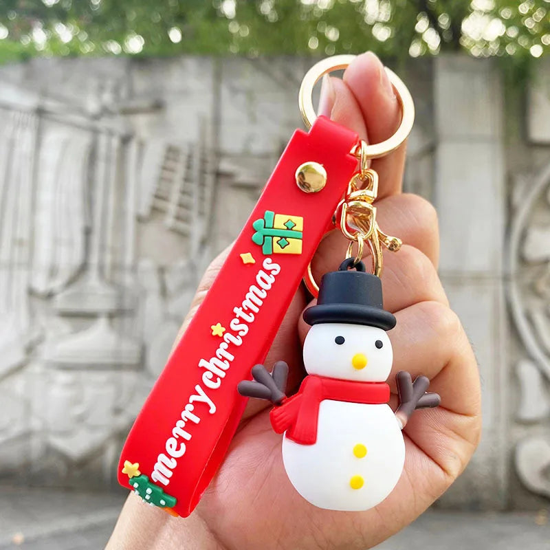 Snowman Christmas keychain