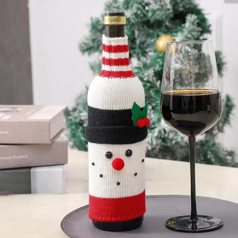 Snowman Wine Bottle Cover