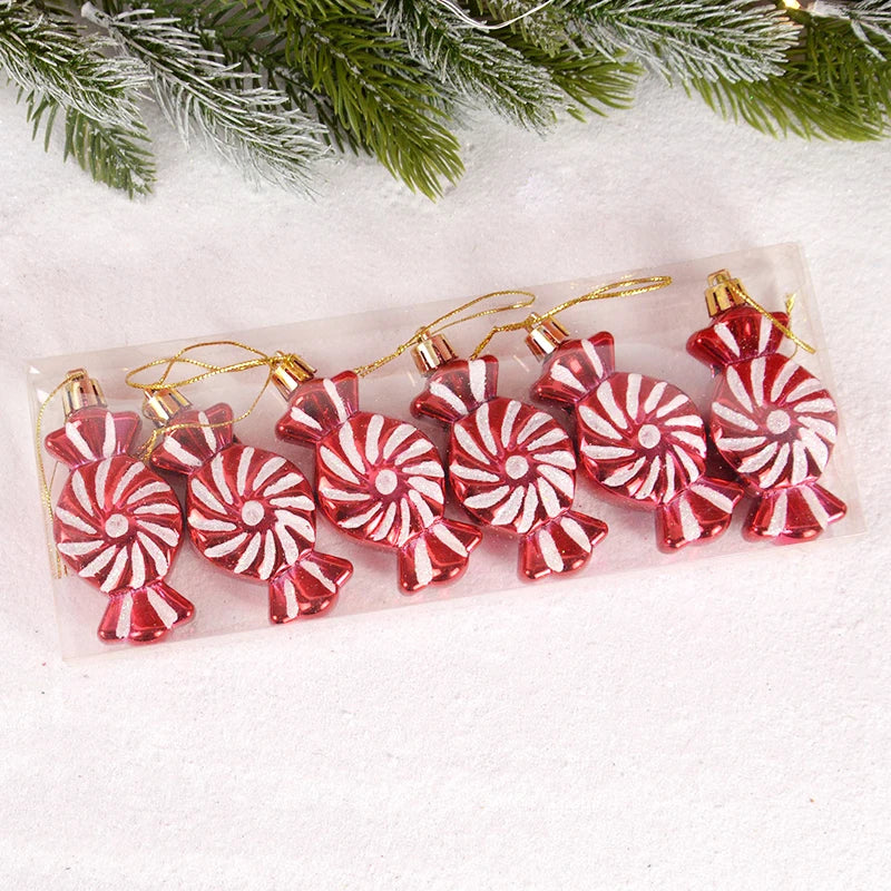 Sweet Christmas tree ornaments RED