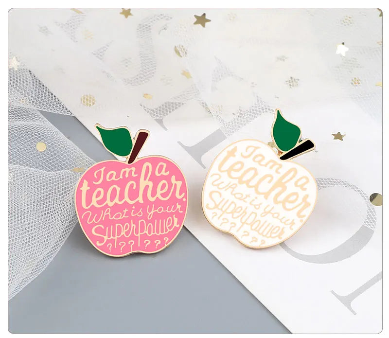 Teacher Superpower pin Christmas gift