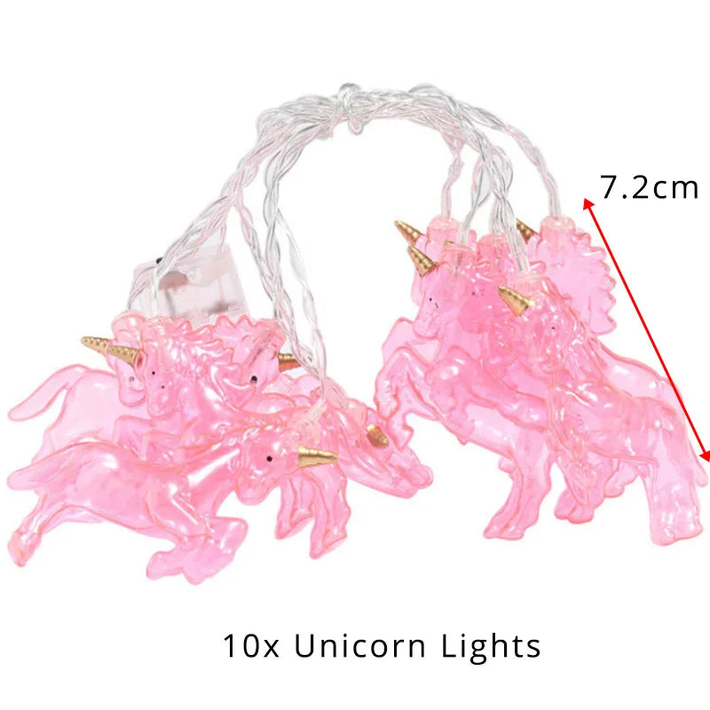 Unicorn birthday party lights