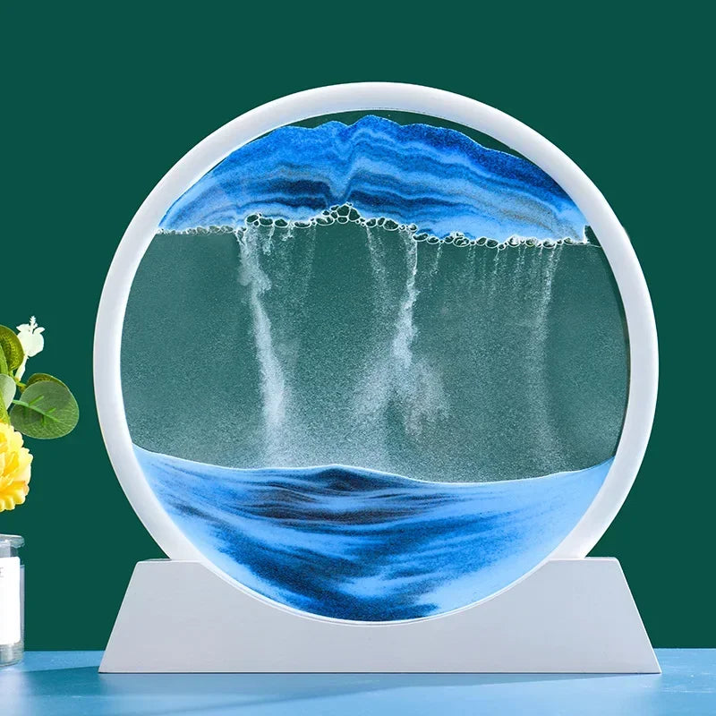 White frame 3D Sand art ornament Christmas gift for her