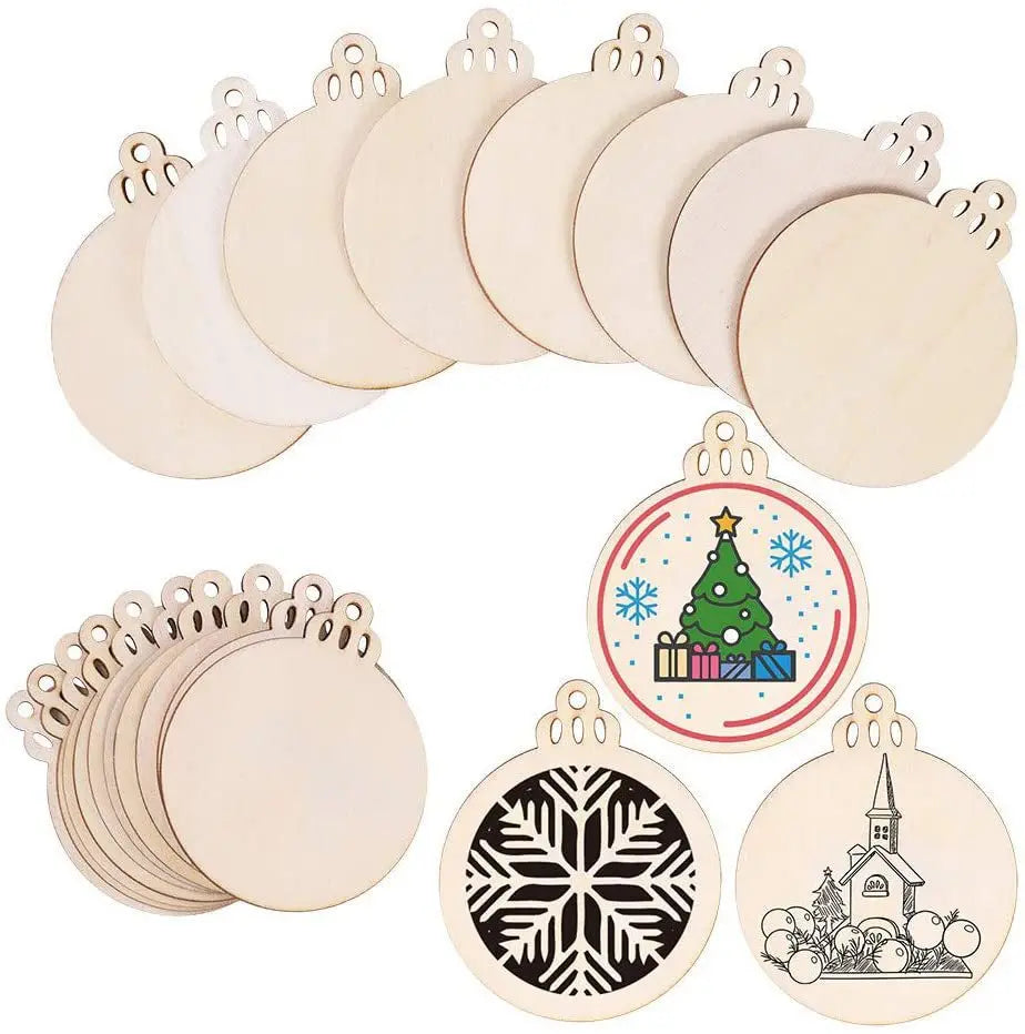 Wooden Christmas Bauble Craft