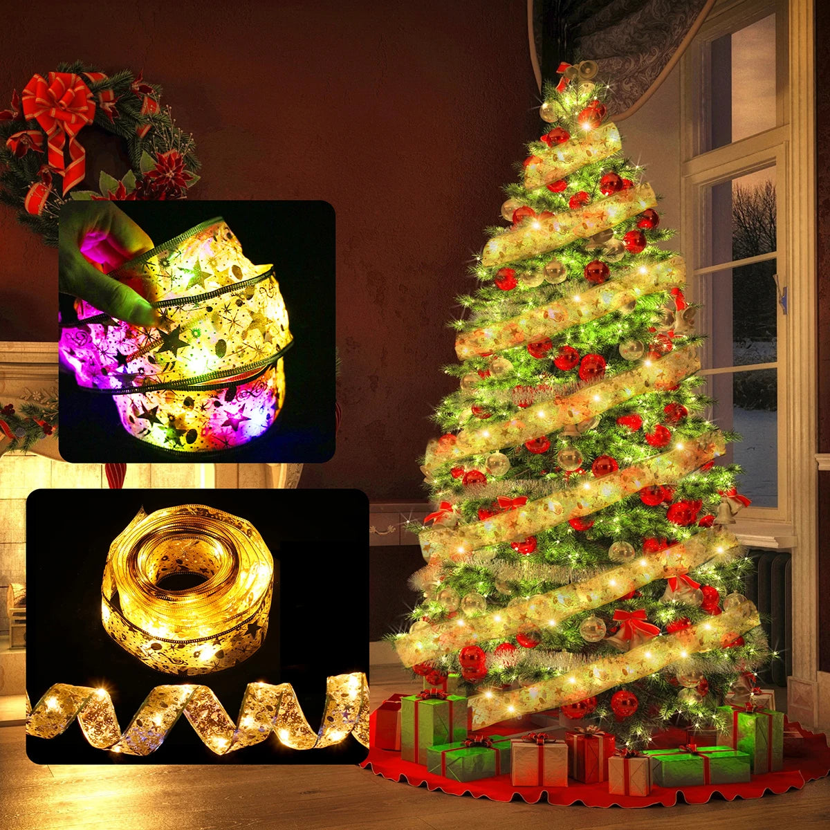 Wow factor Christmas Tree Ribbon Lights