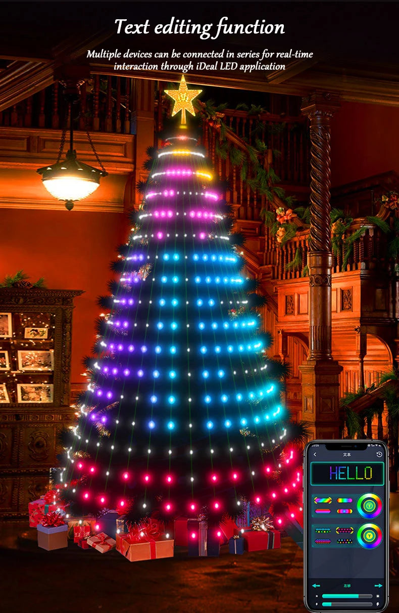 Write word on your chrstimas tree