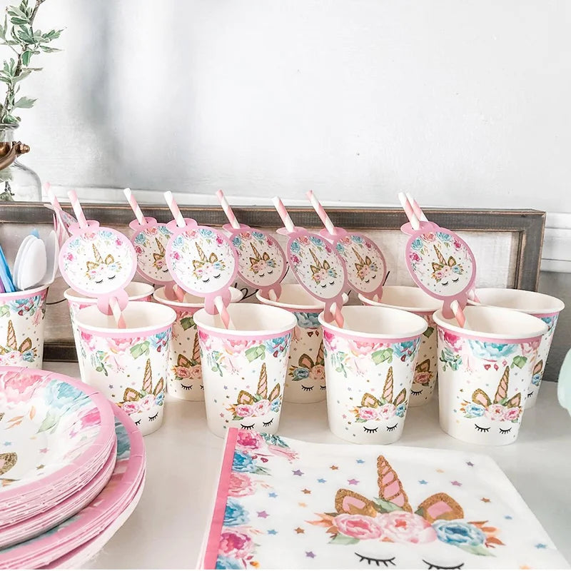 kids Unicorn party cups
