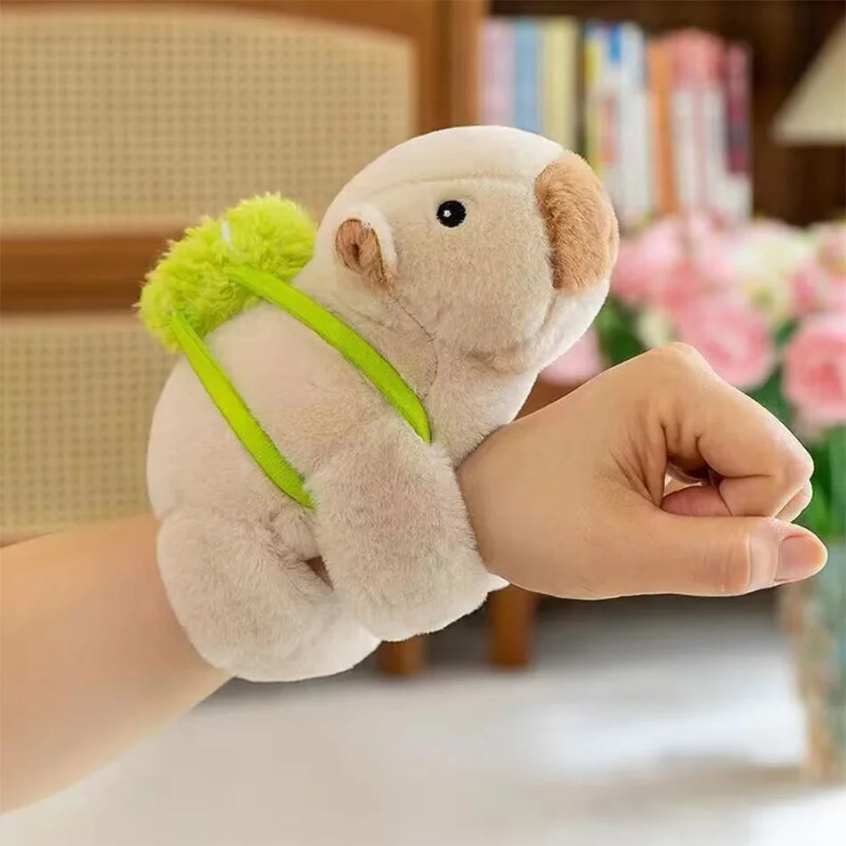 light capybara snap band with backpack Christmas gift for her