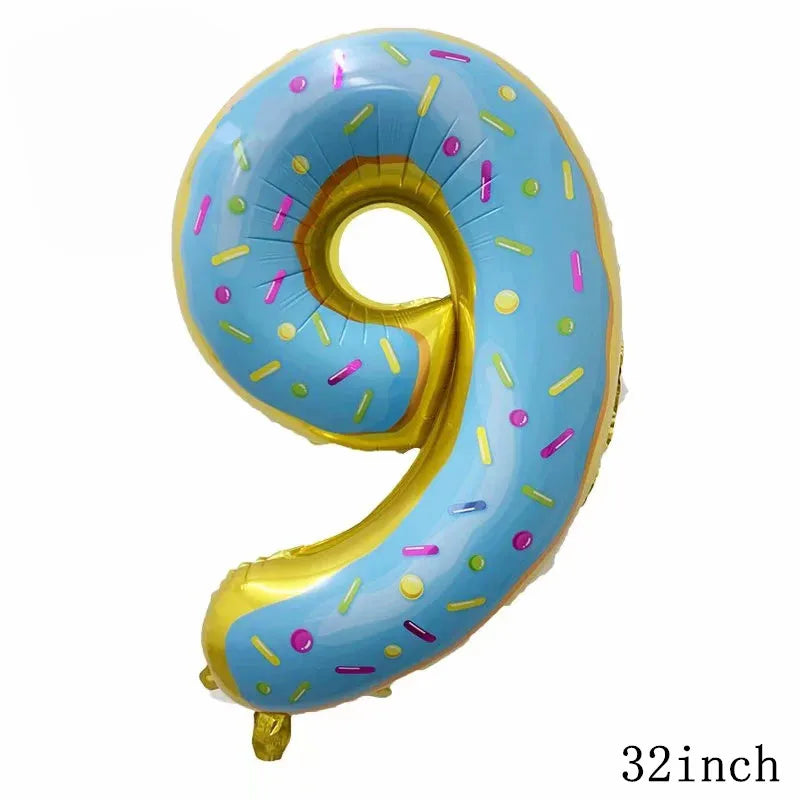 number 9 foil balloon sweet treat