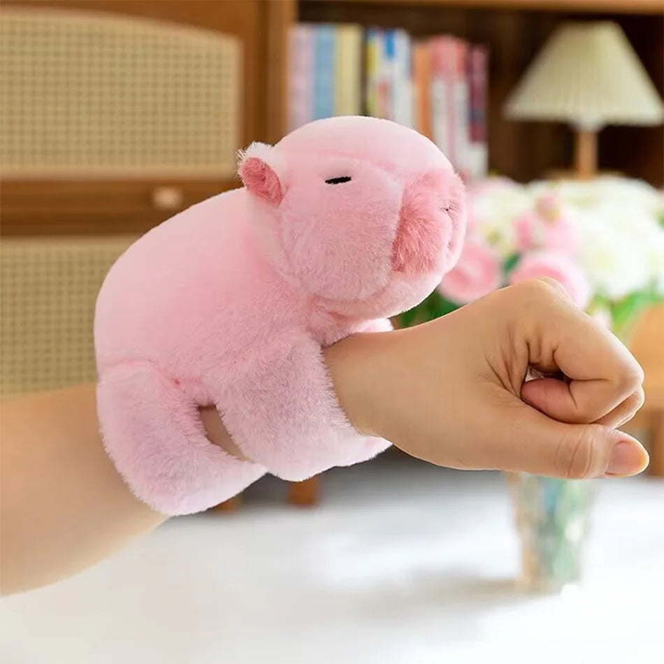 pink capybara snap band gift for her