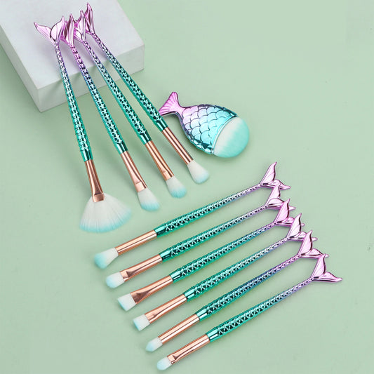 16 PC MERMAID MAKEUP BRUSHES