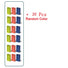 20 dominoes for automatic domino train set random colours