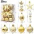 20 piece luxury gold christmas decorations