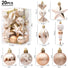 20 piece luxury rose gold christmas tree decoration