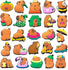 25pc capybara shoe charms
