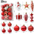 29 piece red christmas tree decorations