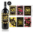30th 40th 50th. 60th assorted Wine bottle stickers