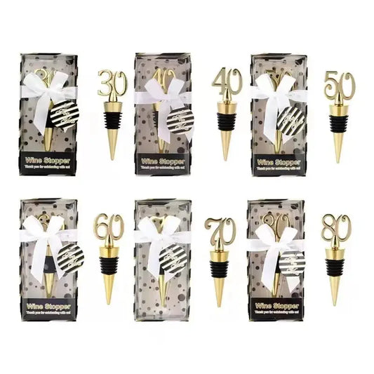 30th 40th 50th 60th 70th 80th wine stopper birthday gift