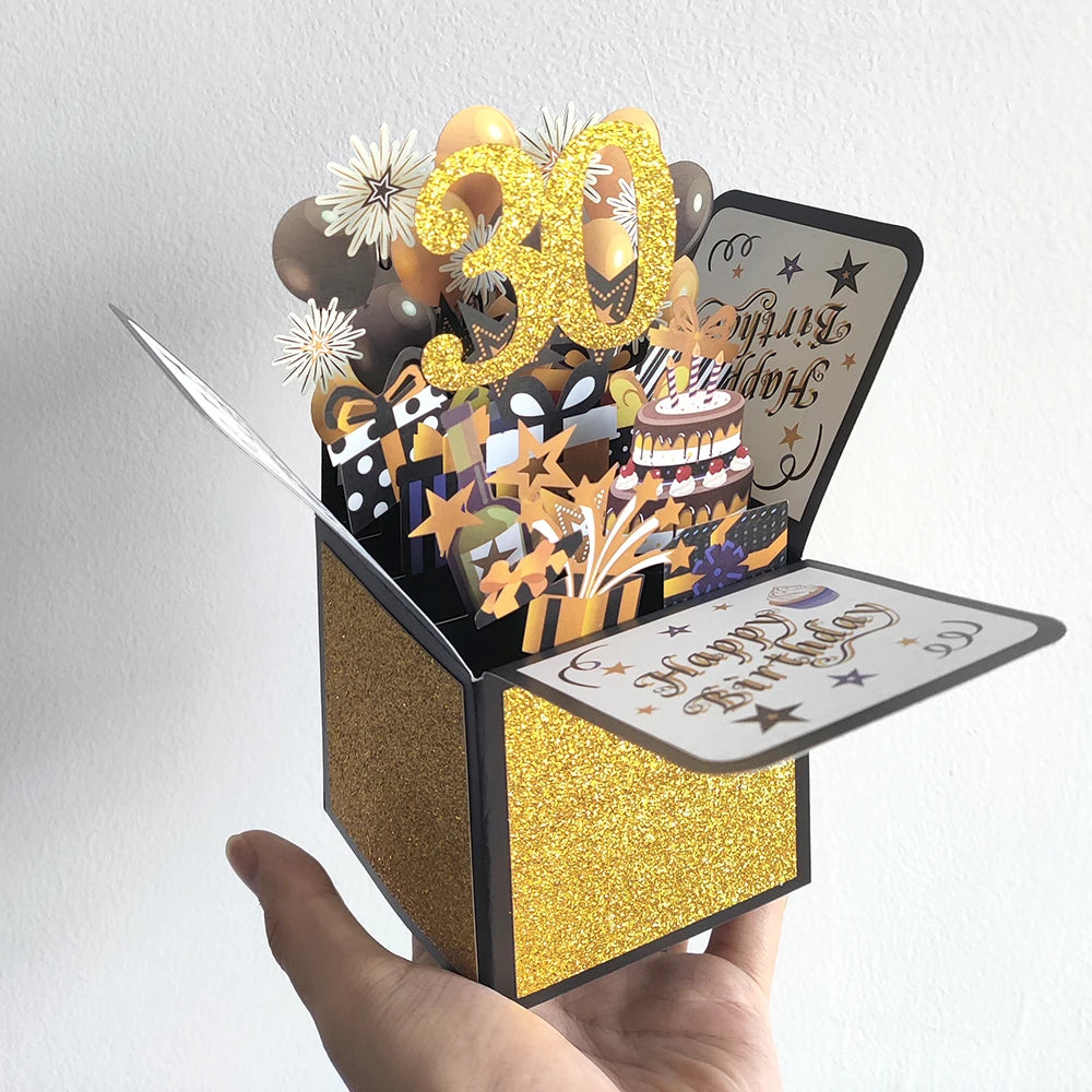 30th popup birthday cards