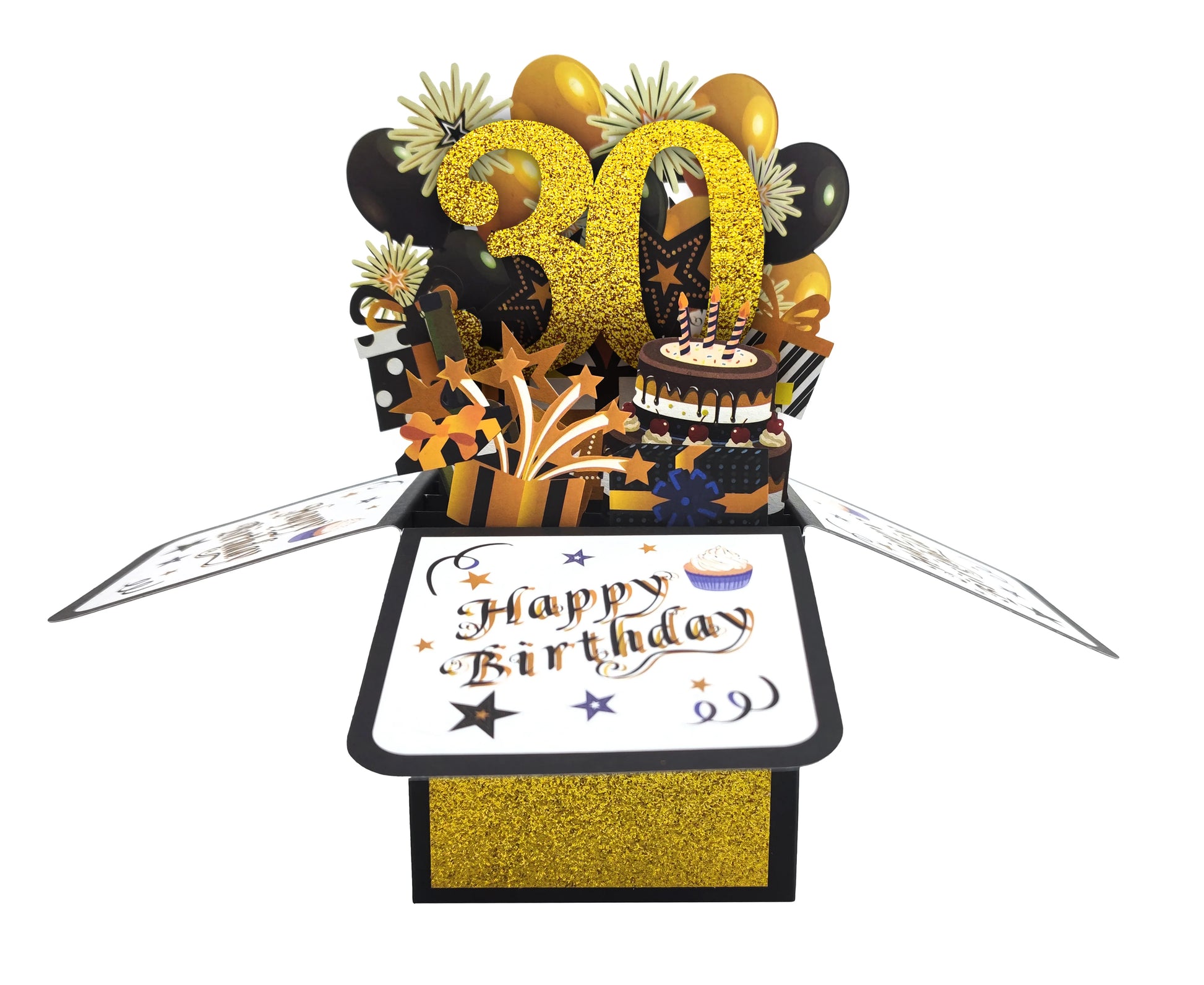 30th popup happy birthday card
