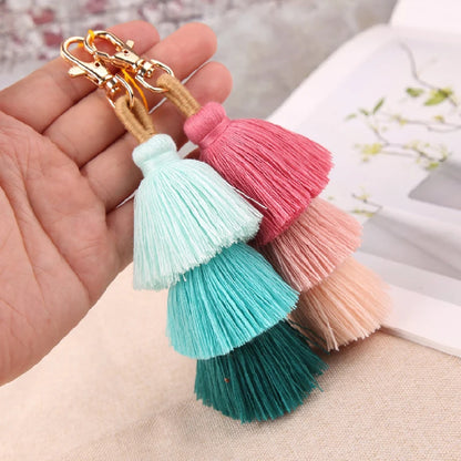 Handbag pom pom charm hot sale
