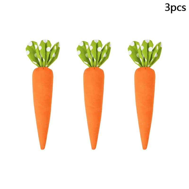 3pc easter carrot decorations 
