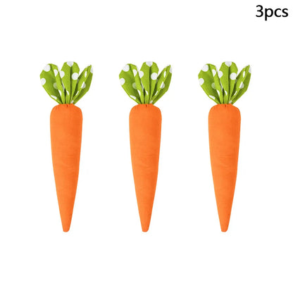 3pc easter carrot decorations 