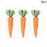 3pc spotty easter carrot decorations 