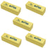 Five yellow blocks of butter with 'Butter' text on a white background
