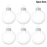 6pcs 8cm Fillable Bauble