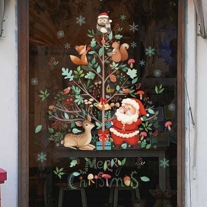 Adorable shop window sticker for Christmas