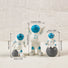Astronaut Space man blue white Cake topper figure