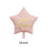 Baby Pink Happy Birthday star balloon 18inch