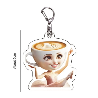 Ballerina Cappuccino italian brainrot keychain