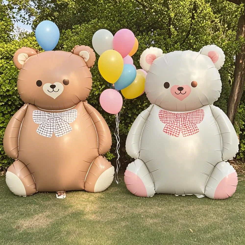 Bear babyshower birthday balloons