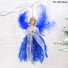 Christmas Ornament White glitter Ballerina