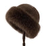 Brown Faux fur Womens winter hat