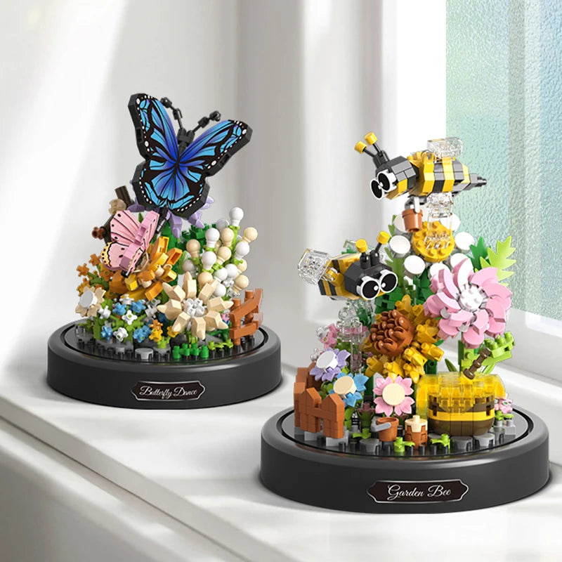 Butterfly and bumblebee building blocks