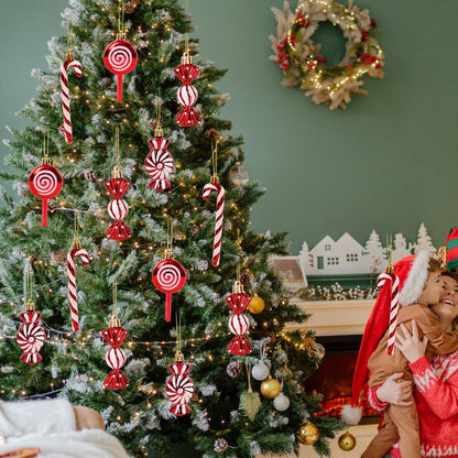CANDY cane Sweet Ornaments for Christmas Tree