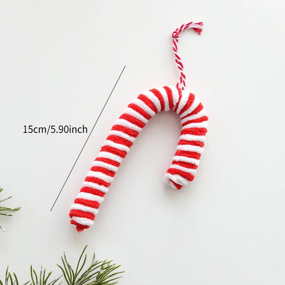 Candy cane hanging christmas tree decoration