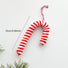 Candy cane hanging christmas tree decoration