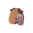Capybara Bubble Tea Popcorn pin badge